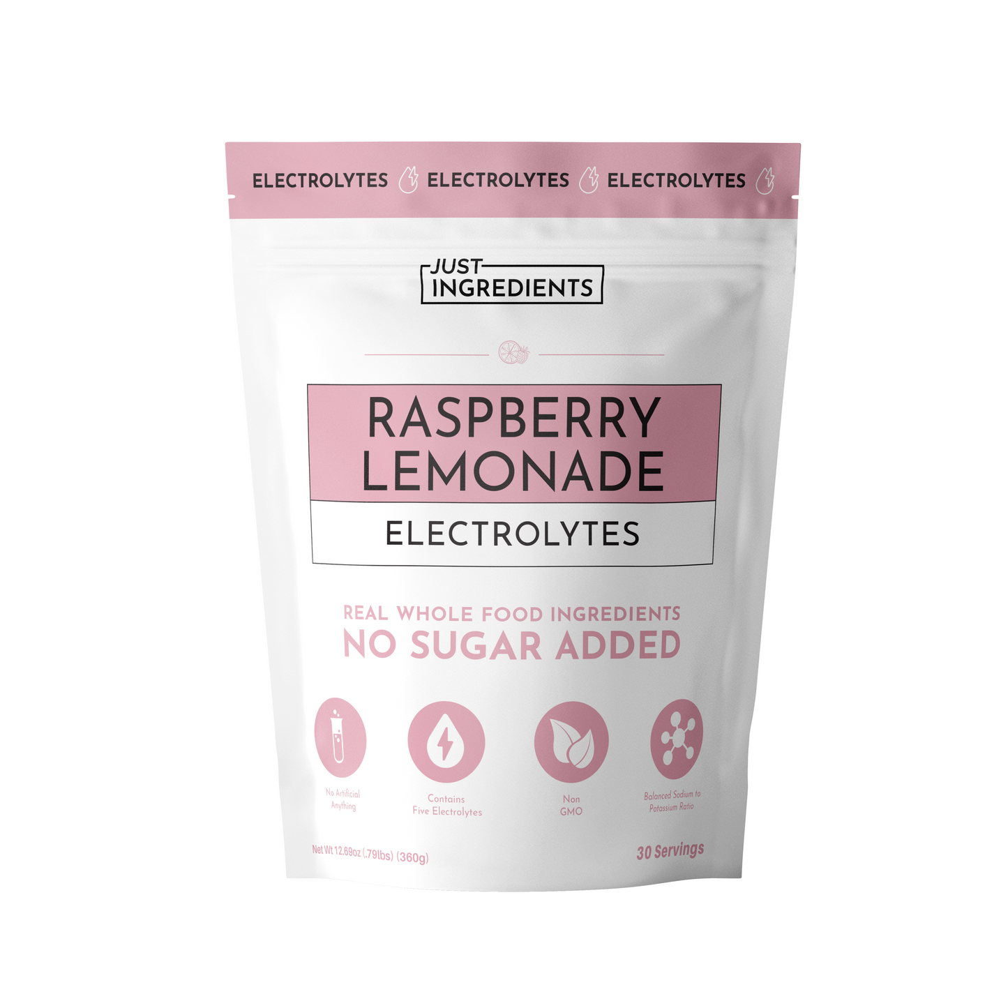 Just Ingredients | Raspberry Lemonade Electrolytes