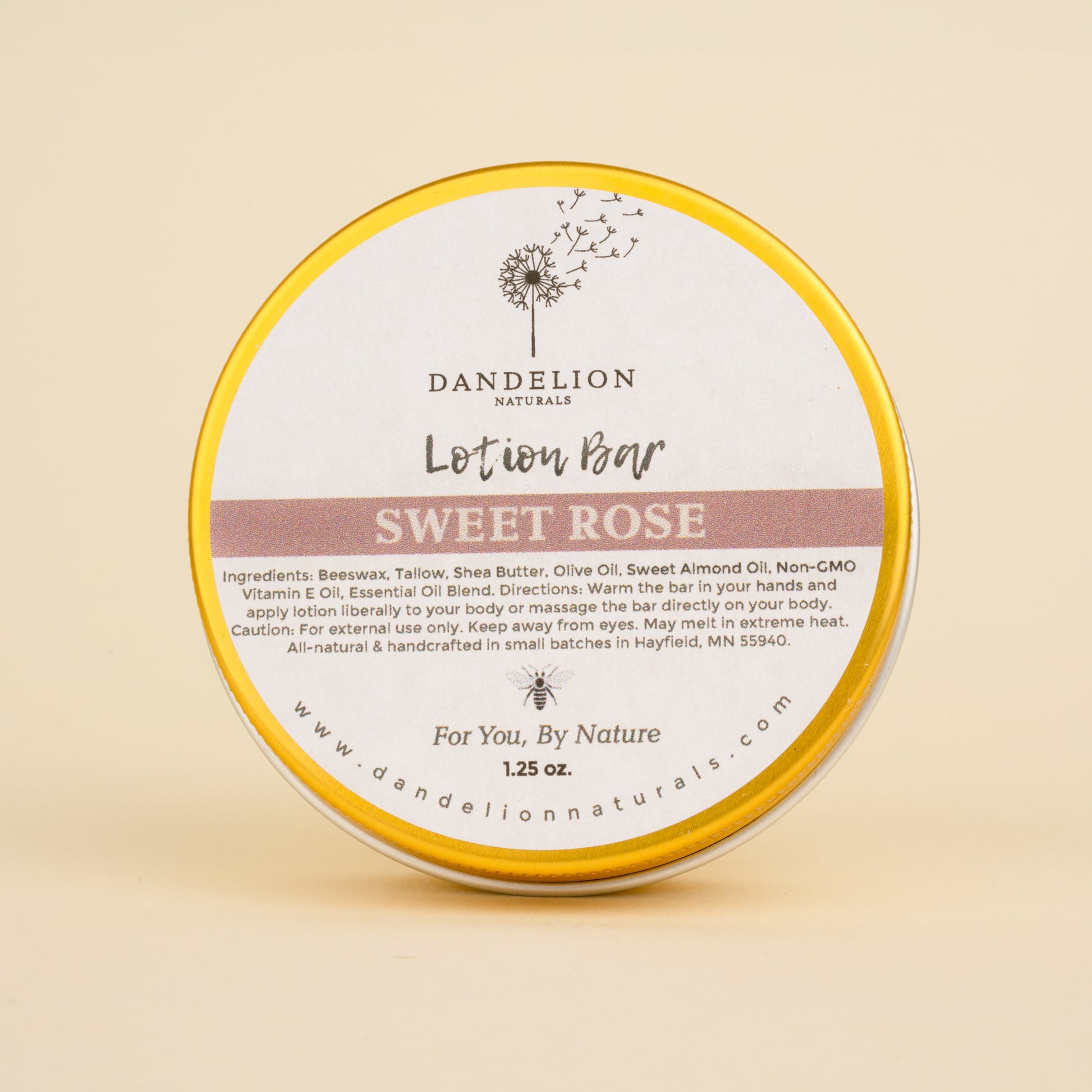 Dandelion Naturals Lotion Bar