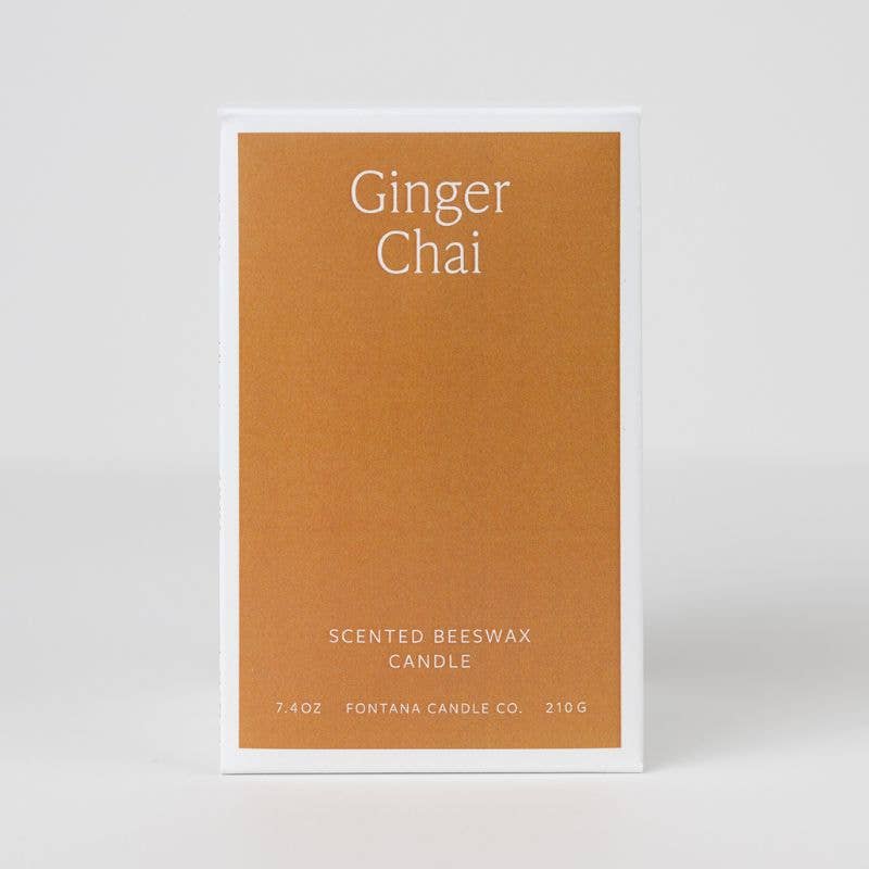 Fontana Candle Co | Ginger Chai Beeswax Candle