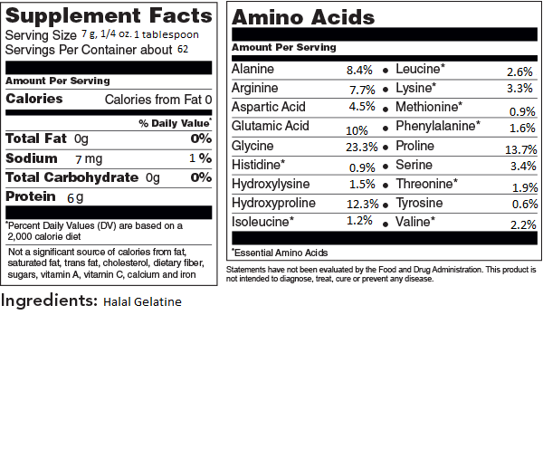 Hearthy Foods | Grass-Fed Gelatin Powder