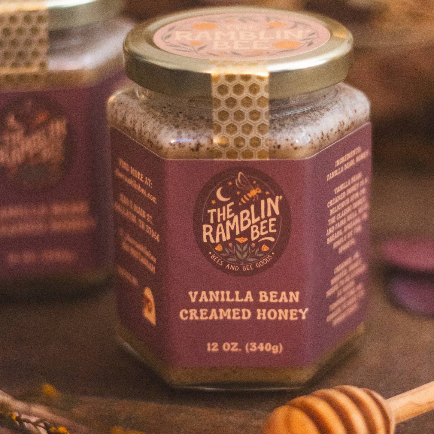 Vanilla Bean Creamed Honey | The Ramblin' Bee