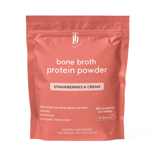Strawberries & Cream Bone Broth Protein - Taylor Dukes Wellness