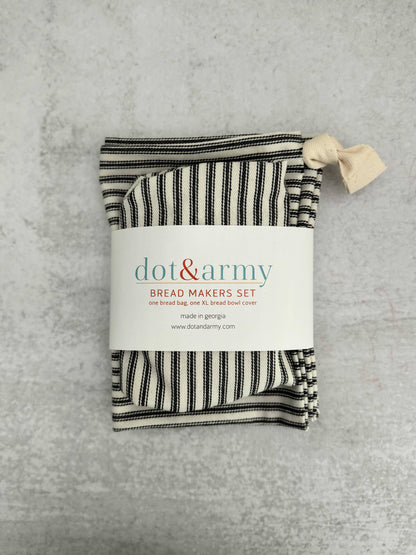 Dot and Army | Ticking Stripes Bread Makers Set