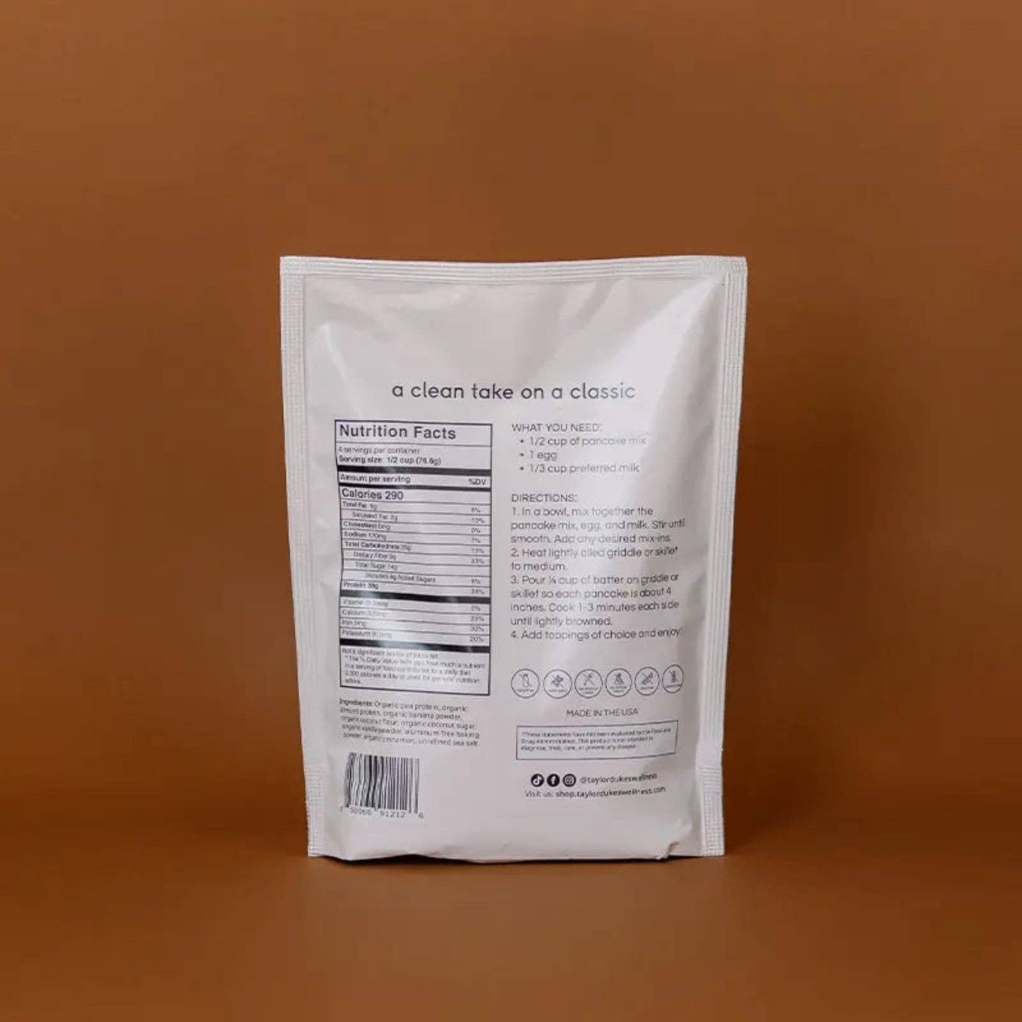 Organic Protein Pancake Mix - Taylor Dukes Wellness