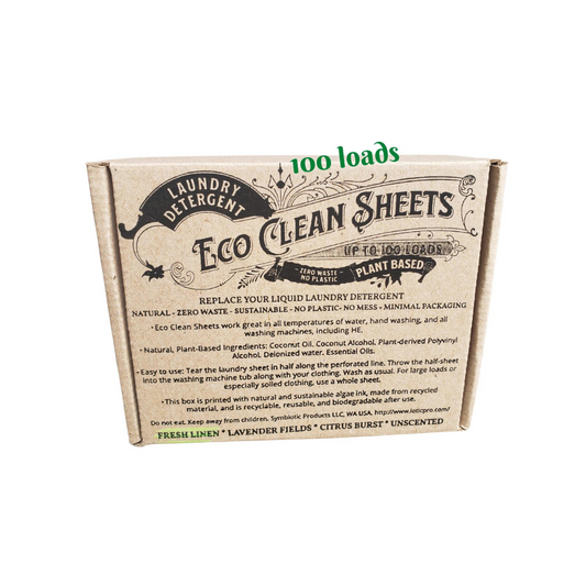 Symbiotic Products Eco Clean Laundry Detergent Sheets