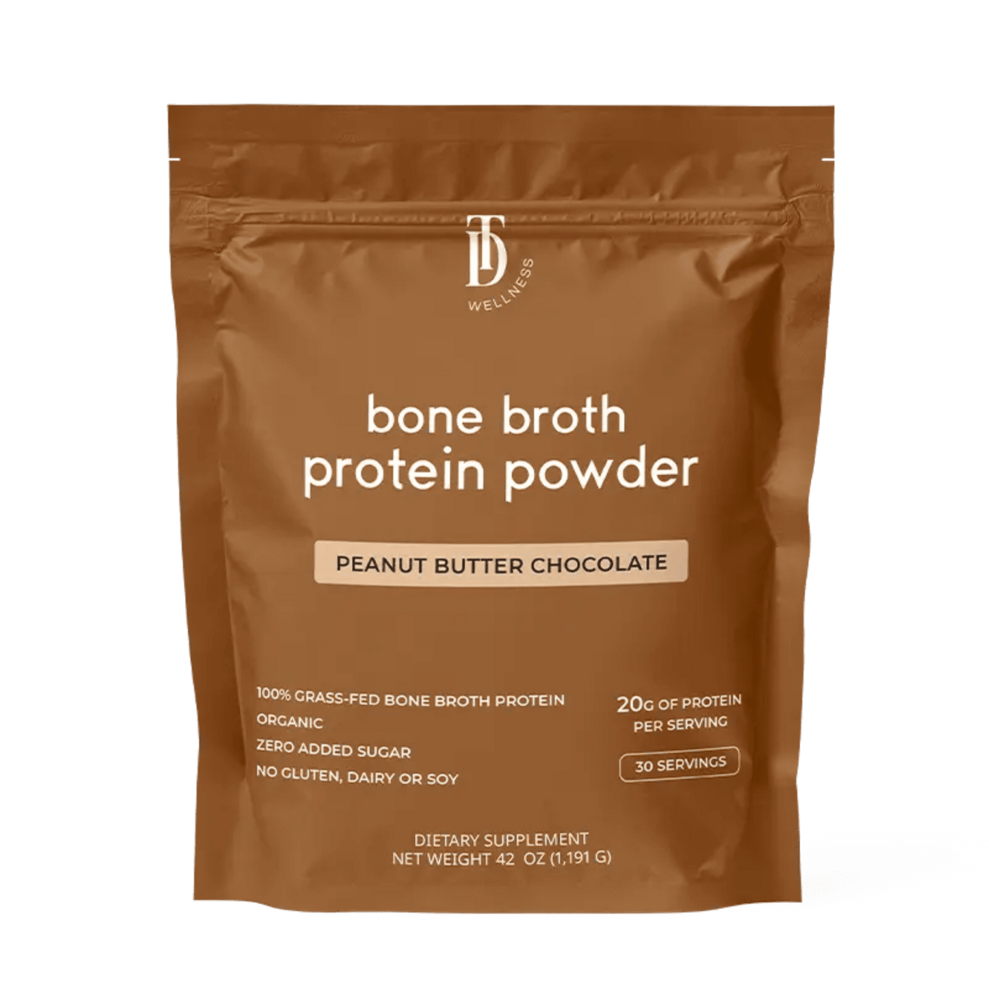 Peanut Butter Chocolate Bone Broth Protein - Taylor Dukes Wellness