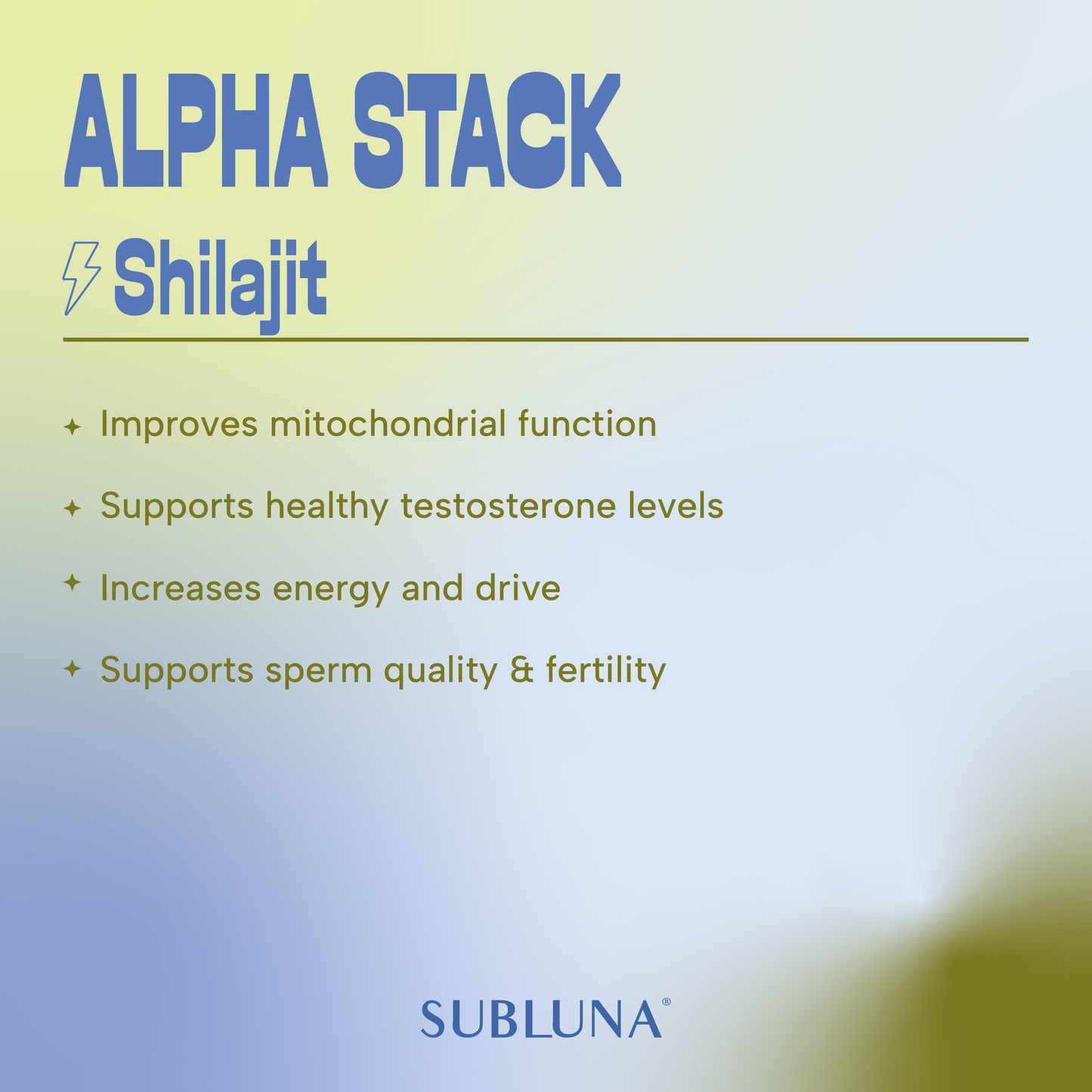 SubLuna | Alpha Stack: Male Gummy