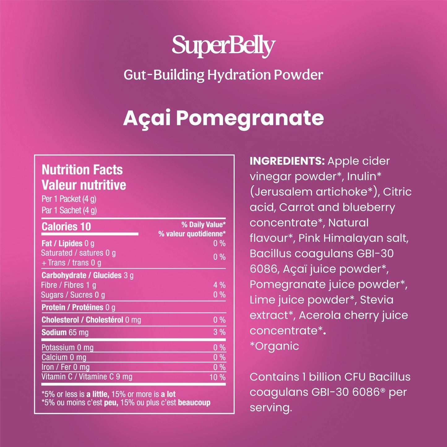 Blume SuperBelly Hydration & Gut Mix | Açai Pomegranate