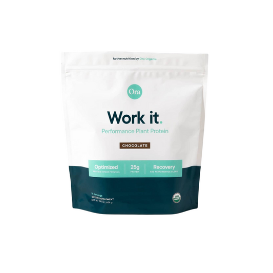 Ora Work It - Performance Plant Protein - Chocolate - 15 servings