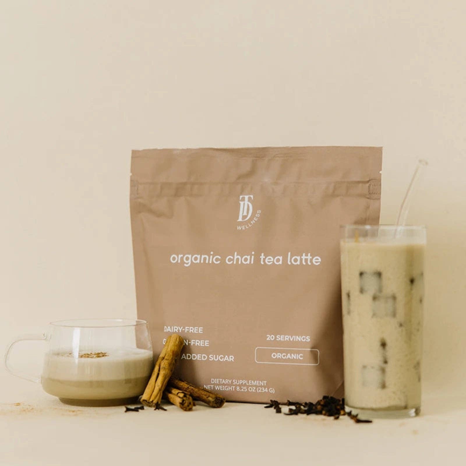 Organic Chai Tea Latte - Taylor Dukes Wellness – urban farm collection
