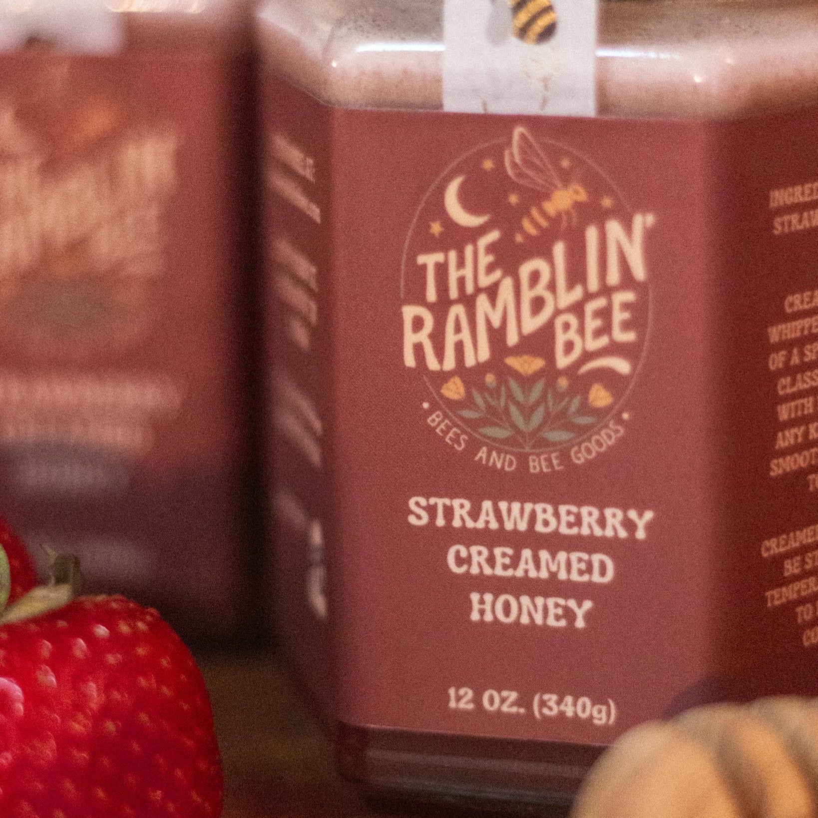 The Ramblin' Bee | Strawberry Creamed Honey