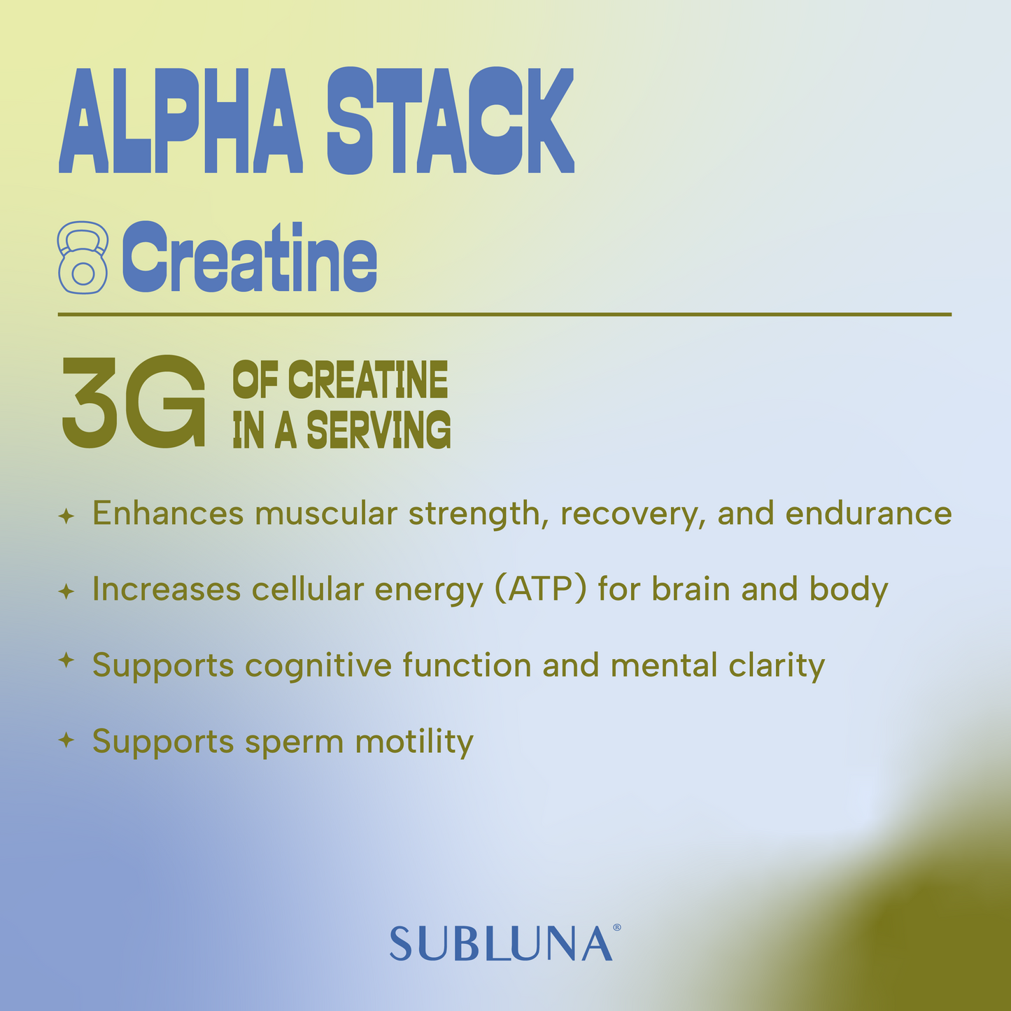 SubLuna | Alpha Stack: Male Gummy