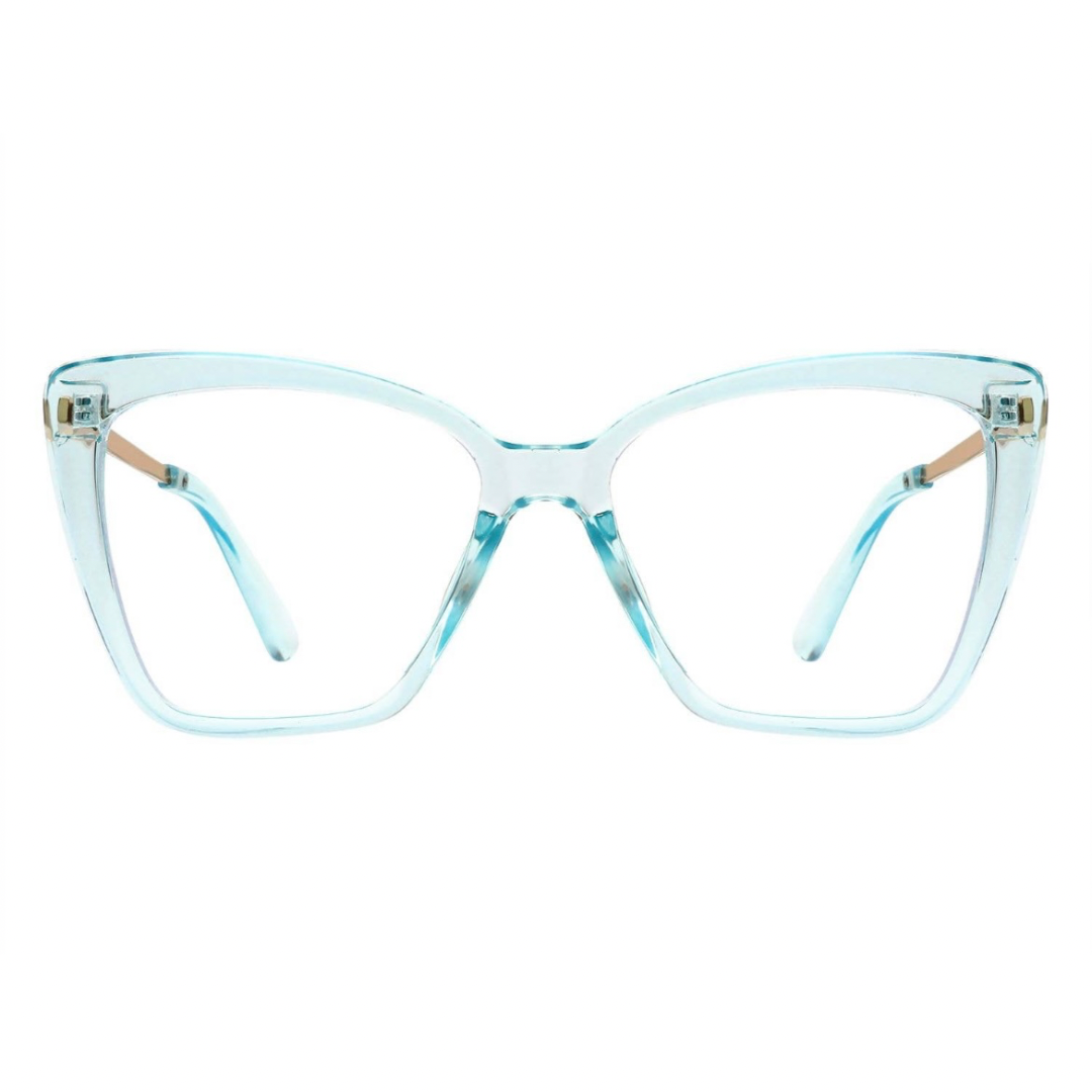 Square Cat Eye Blue Blocker Glasses