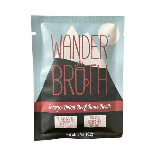 Wander Broth Freeze Dried Beef Bone Broth - Single Serve