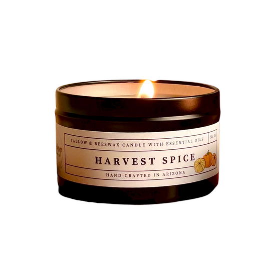 Harvest Spice Tallow and Beeswax Candle