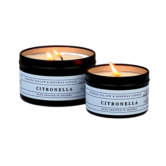 Citronella Tallow and Beeswax Candle