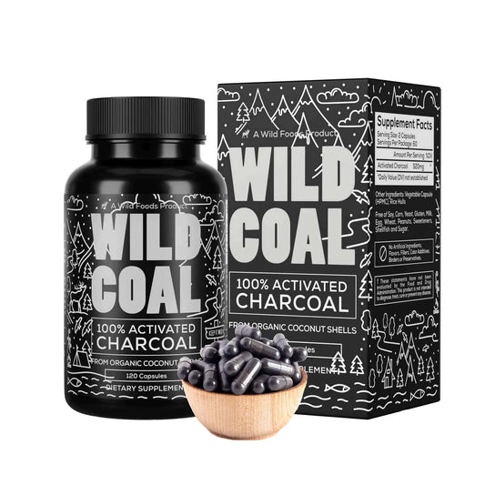 Wild Foods Wild Coal Activated Charcoal Capsules